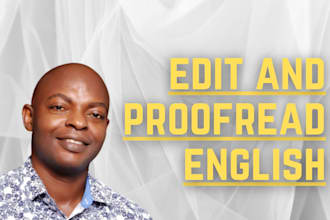 edit and proofread your english