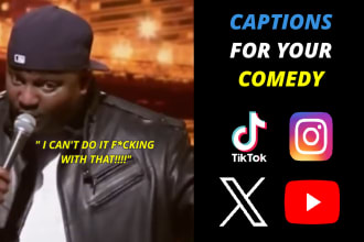 add professional captions to your stand up clips, reels, shorts