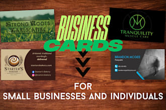 design business cards for your small company
