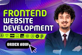 do custom website development as a front end developer