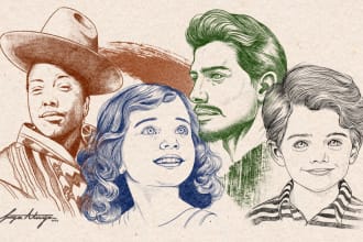 professionally make aesthetic pencil portraits
