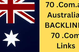 build 70 australian and global seo backlinks, au links