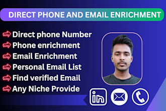 find direct phone number, mobile phone number, and email list building