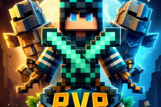 create you minecraft server logo and server icon