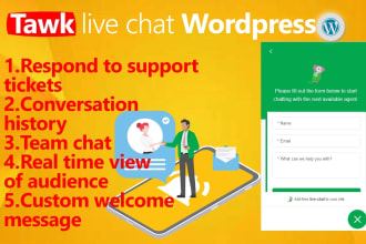 connect tawk live chat for your wordpress website