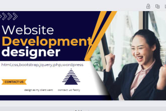 desing ui landing page in html,css,bootstrap,jquery and wordpress