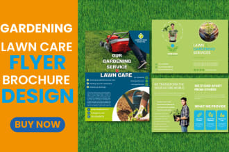 create flyers and brochures for landscaping, gardening, and lawn care