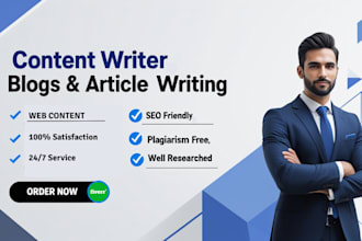 do blogs and article writing as a SEO content writer
