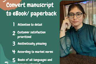convert your book in paperback format and ebook