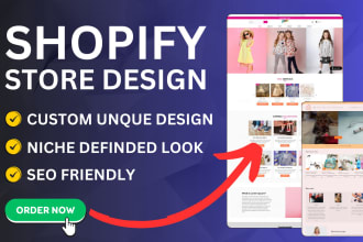 build shopify website design or customize shopify store online