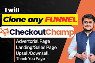clone any advertorial and sales page on checkout champ