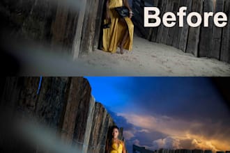 do photo editing, retouching, color correction, photo restoration