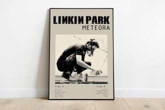 music and vintage poster designer for home and cafe decoration