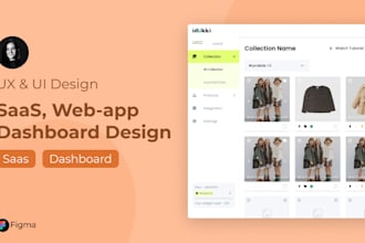design dashboard saas CRM UI UX of web or mobile app