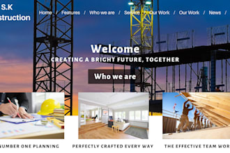 design construction, remodeling website, cleaning service website handyman