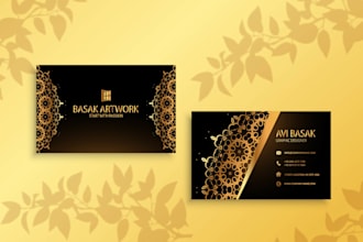 create a stunning, luzury business card design for you