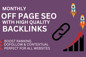 improve your google rank with monthly off page SEO