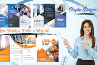 design, redesign, flyer, brochure, and marketing material