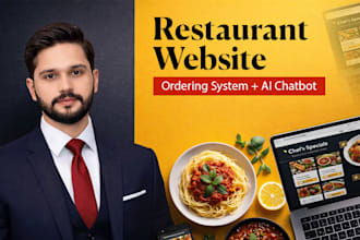 build a restaurant website in wordpress with online ordering and ai chatbot