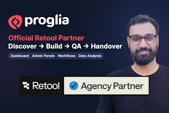 develop retool analytics dashboard and retool admin panel