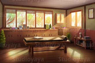 draw 2d background art your animation projects vtuber streamer