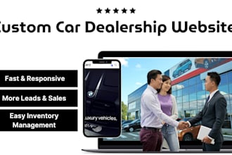 professional car dealership website design  high converting