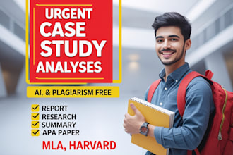 do case study analysis, apa paper, research and summary writing, report writing
