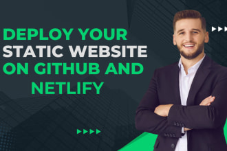 deploy your static webiste on github,vercel and netlify