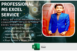 be your consultant for excel and google sheets