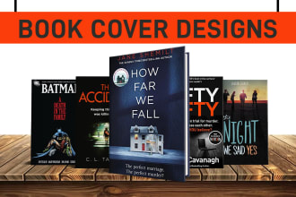 design kdp book cover, horror book cover and ebook cover in just 3 hrs