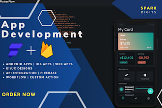 flutterflow and firebase expert, mobile, web app development, uiux, android, ios