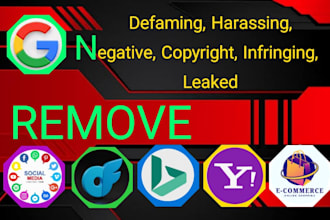 remove copyright infringing leaked defaming harassing negative,dmca post