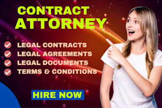 draft legal contracts, agreements, nda, terms and conditions, privacy policy