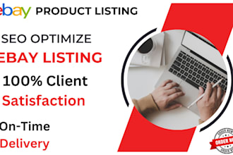 do ebay listing, ebay product listing, ebay SEO listing, ebay lister