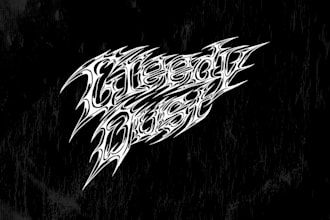 create custom hardcore and metal band logo for your band