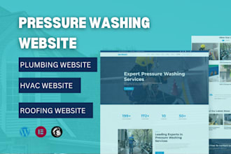 do pressure washing, plumbing, roofing, and hvac websites