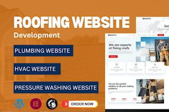 build plumbing, roofing, hvac and pressure washing websites
