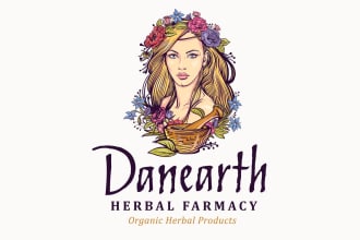 create a modern, distinctive, and expert floral logo design for you