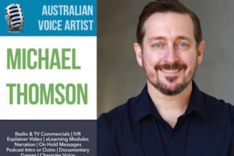 provide a clear australian voice over
