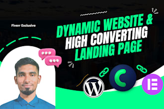 build dynamic wordpress website, landing page by crocoblock elementor pro
