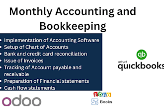 be your monthly ecommerce and service business bookkeeper
