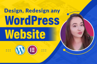 design, redesign or clone wordpress website with elementor