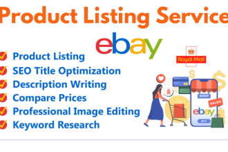do ebay product listing, ebay listing, SEO listing