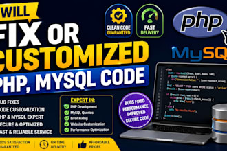 fix or customized php, mysql code