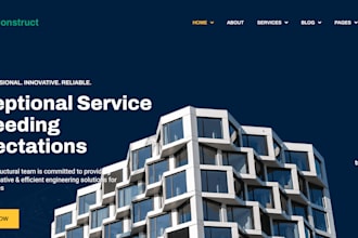 create construction company website using wordpress