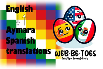 translate and localize english and spanish to aymara language or vice versa