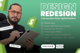 redesign ecommerce website and optimize it for conversion