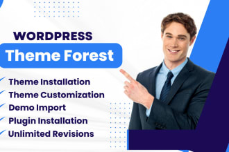 install themeforest wordpress theme including demo import