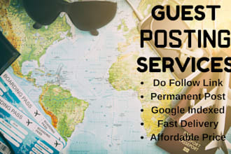 publish travel guest post, high quality SEO backlinks