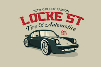 professionally create the most attractive modern automotive logo design